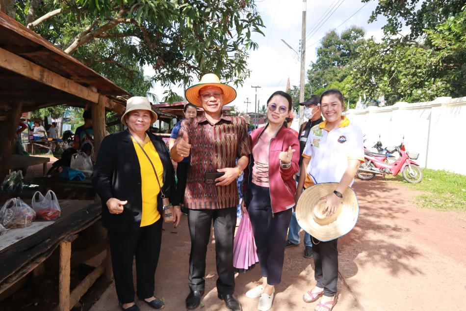 สำรวจพื้นที่และประชาสัมพันธ์การเปิดตลาดสีเขียว