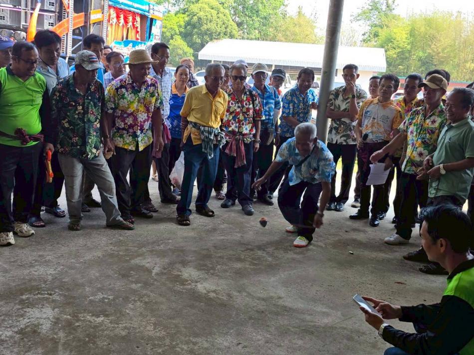 บรรยากาศการแข่งขันกีฬาพื้นบ้านของผู้สูงอายุ #งานประเพณีสงกรานต์ตำบลหนองบัวฮี ประจำปี 2569
